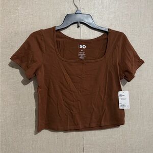 SO juniors the favorite tee cropped shirt